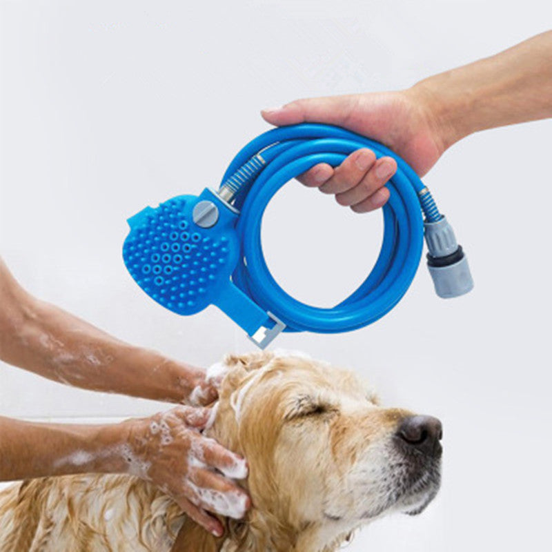 New Pet Bathing Tool Comfortable Massager Shower Tool Cleaning Washing Bath Sprayers Dog Brush Pet Supplies null