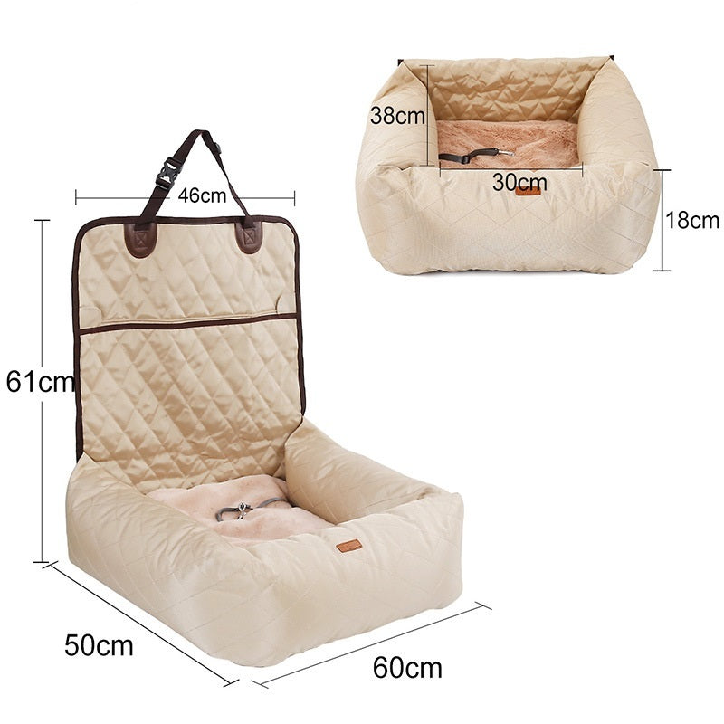 2 In 1 Pet Dog Carrier Folding Car Seat Pad Thickened Multi-purpose Pet Bed Dog Car Mattress Pets Supplies null