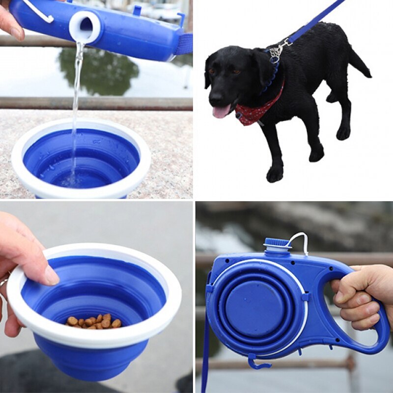 Pet Supplies With Water Bottle, Cup, Pet Rope null