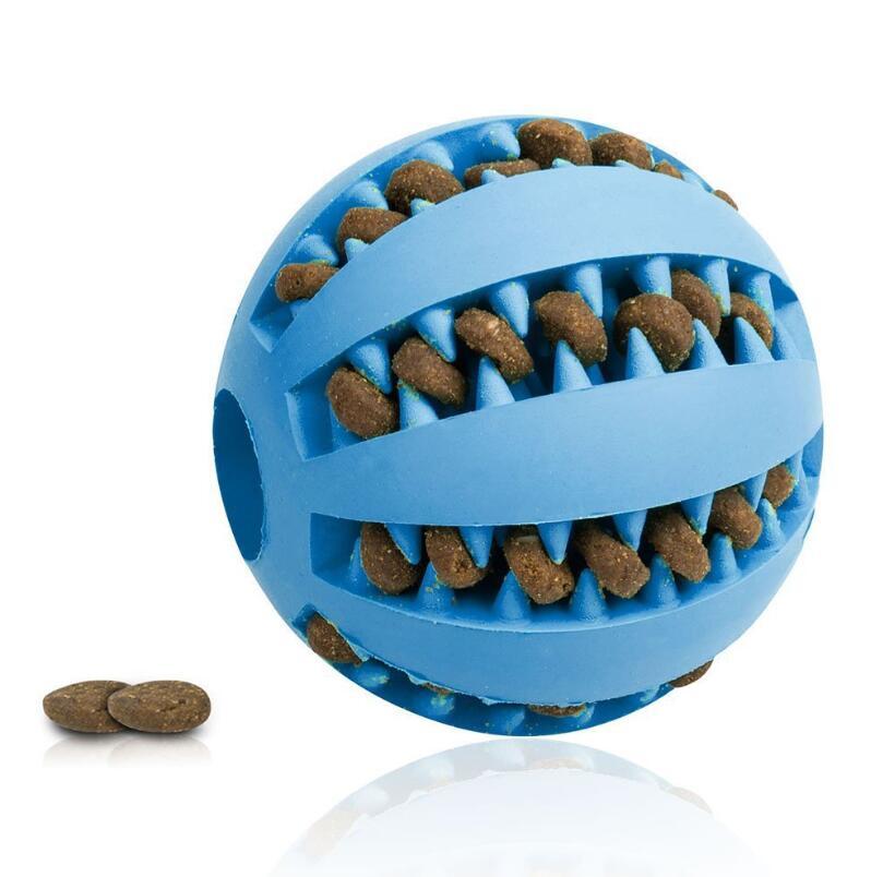 Pet Slow Feeder Dog Toy Cute Funny Rubber Dog Ball Toy null