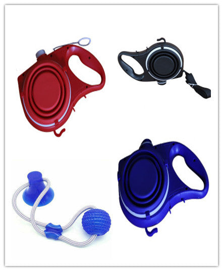 Pet Supplies With Water Bottle, Cup, Pet Rope null