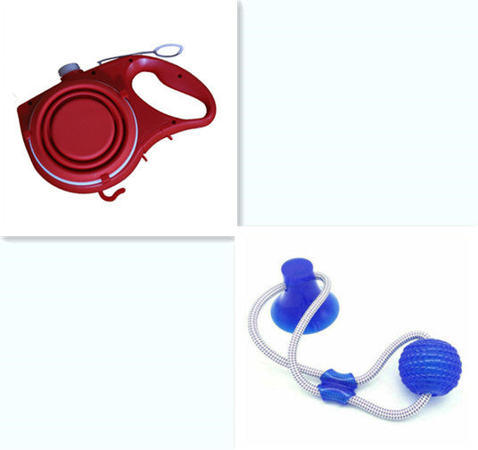 Pet Supplies With Water Bottle, Cup, Pet Rope null