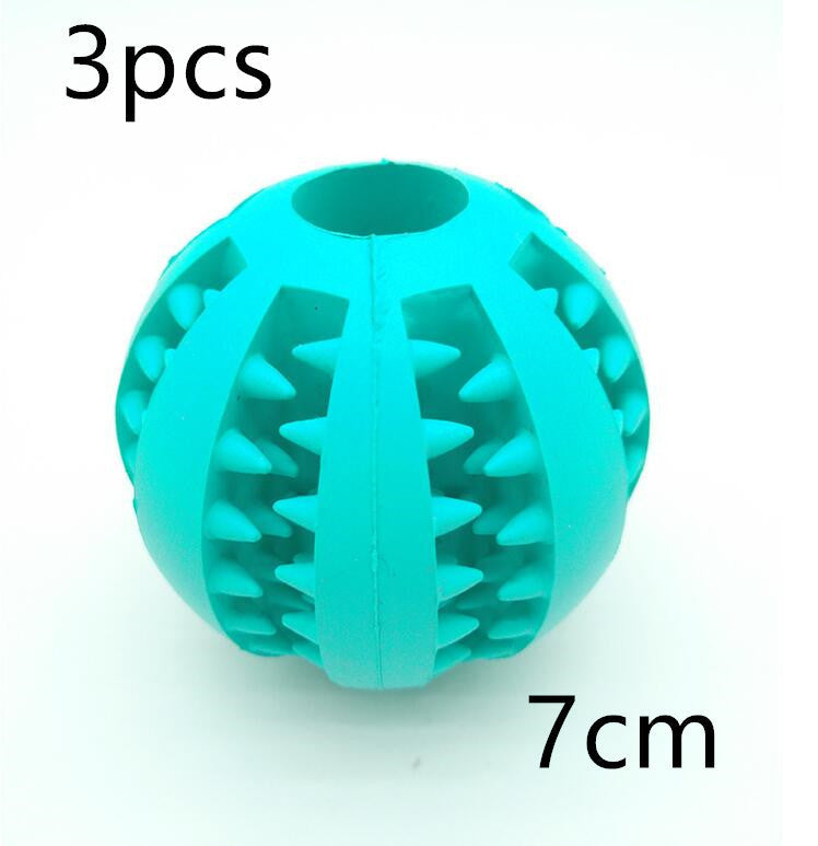 Pet Slow Feeder Dog Toy Cute Funny Rubber Dog Ball Toy null