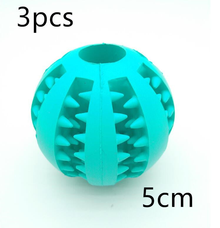 Pet Slow Feeder Dog Toy Cute Funny Rubber Dog Ball Toy null