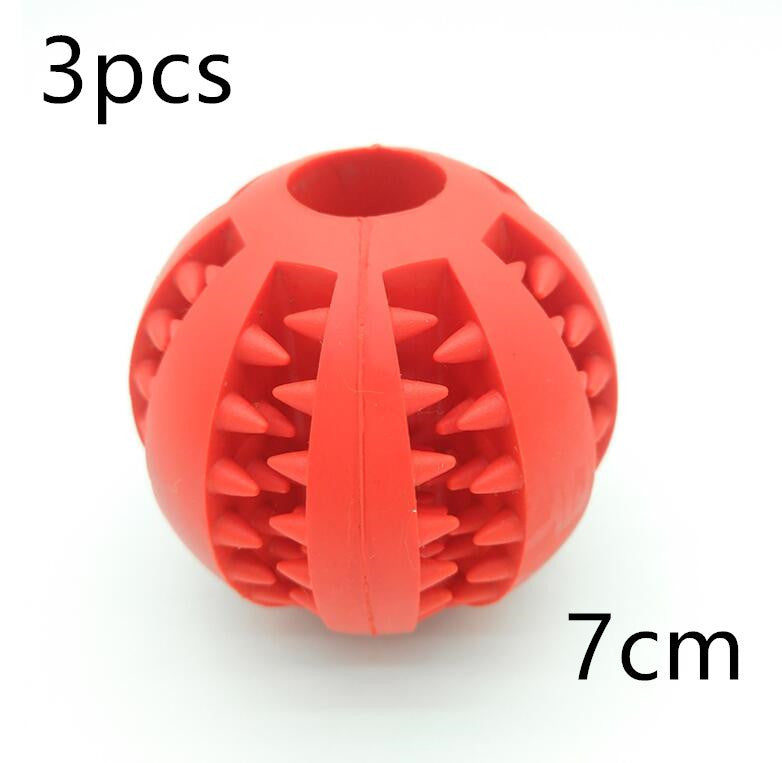 Pet Slow Feeder Dog Toy Cute Funny Rubber Dog Ball Toy null