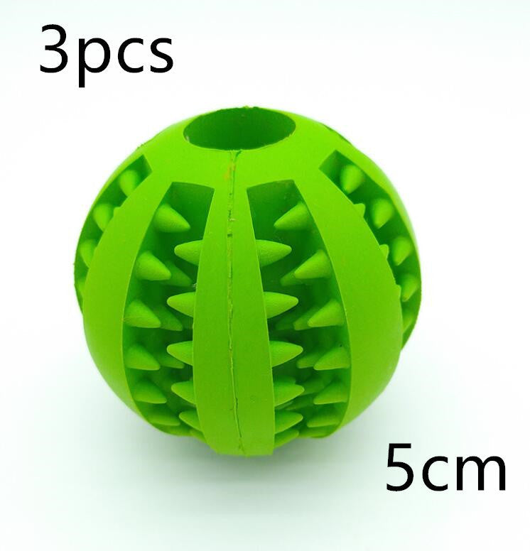 Pet Slow Feeder Dog Toy Cute Funny Rubber Dog Ball Toy null