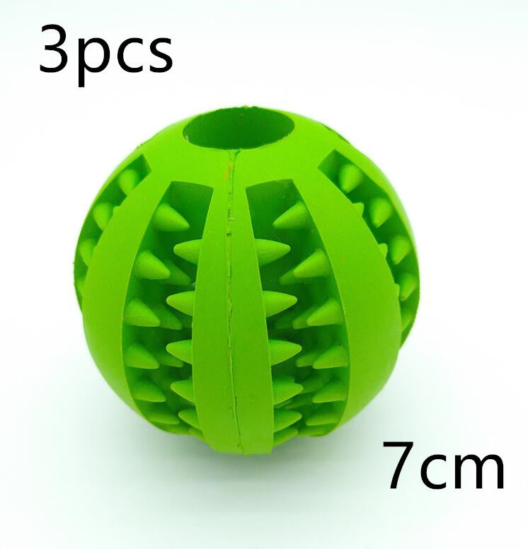Pet Slow Feeder Dog Toy Cute Funny Rubber Dog Ball Toy null