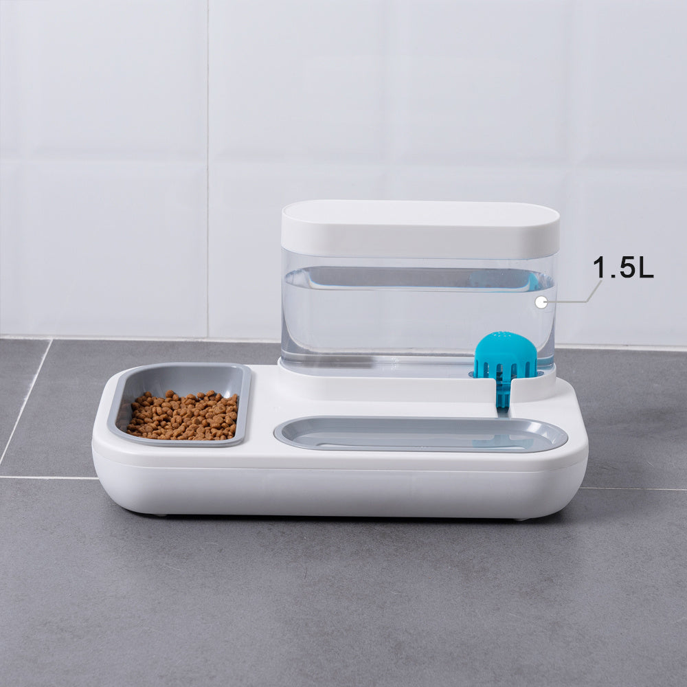 4 Style Pet Cat Bowl Dog for Cats Feeder Bowls Kitten Automatic Drinking Fountain 1.5L Capacity Puppy Feeding Waterer Products null