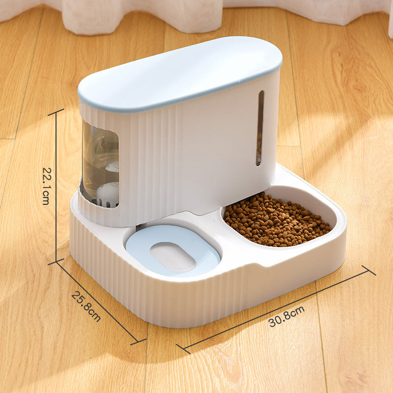 Cat Automatic Drinking Fountain Feeder Integrated Water Feeder Pet Supplies null
