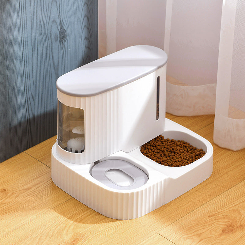 Cat Automatic Drinking Fountain Feeder Integrated Water Feeder Pet Supplies null