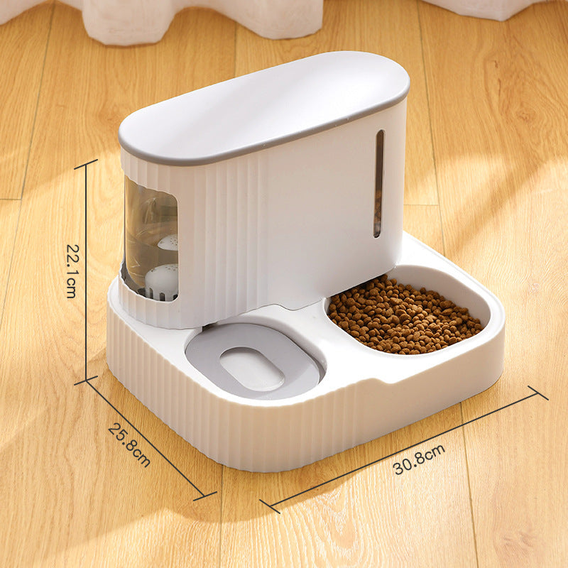 Cat Automatic Drinking Fountain Feeder Integrated Water Feeder Pet Supplies null