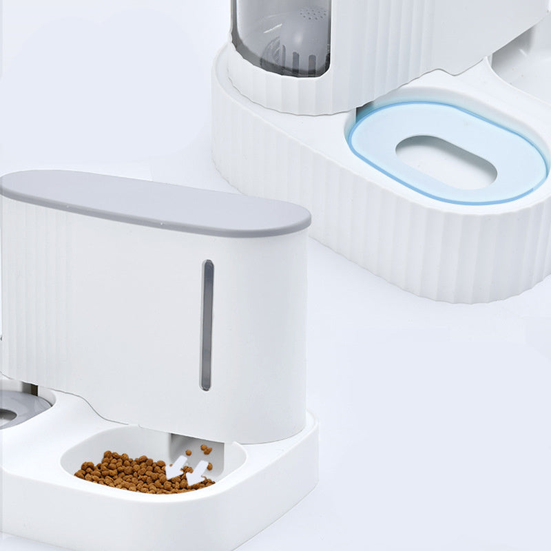 Cat Automatic Drinking Fountain Feeder Integrated Water Feeder Pet Supplies null