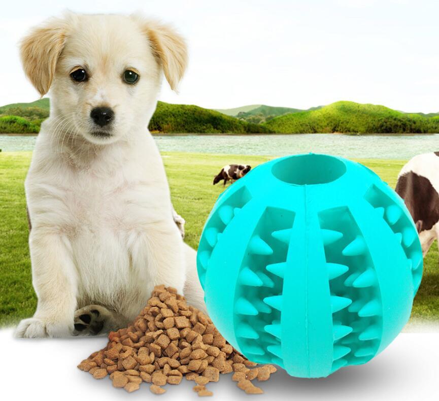 Pet Slow Feeder Dog Toy Cute Funny Rubber Dog Ball Toy null