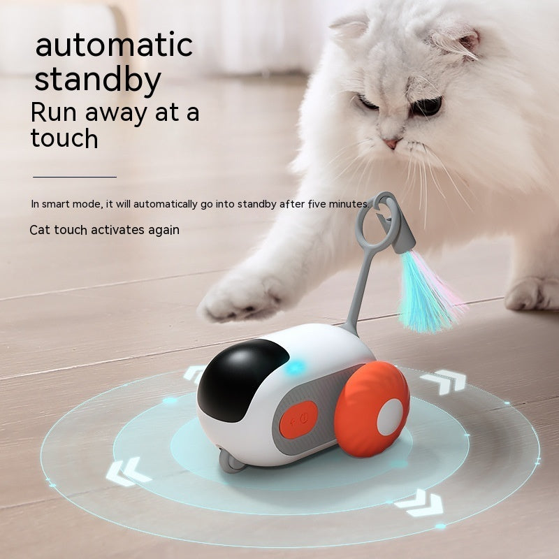 Remote Control Interactive Cat Car Toy USB Charging Chasing Automatic Self-moving Remote Smart Control Car Interactive Cat Toy Pet Products null