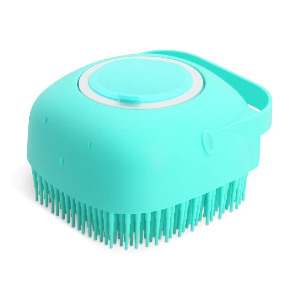 Pet Dog Shampoo Massager Brush Cat Massage Comb Grooming Scrubber Shower Brush For Bathing Short Hair Soft Silicone Brushes null