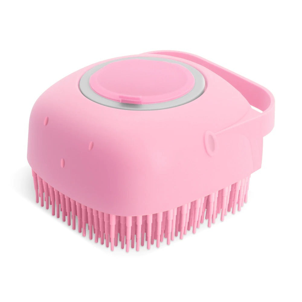 Pet Dog Shampoo Massager Brush Cat Massage Comb Grooming Scrubber Shower Brush For Bathing Short Hair Soft Silicone Brushes null