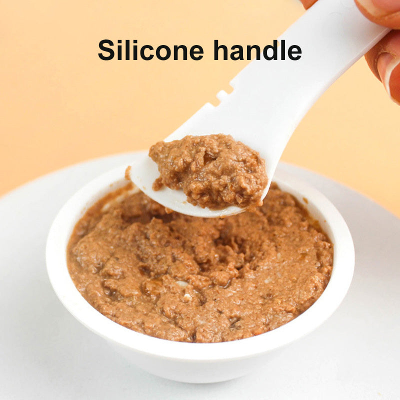 Multifunction Pet Canned Spoon Jar Opener Puppy Feeding Mixing Wet Dry Scoop Cat Dog Accessories Feeder Shovel Pets Tableware Multifunction Pet Canned Spoon Jar Opener Puppy null