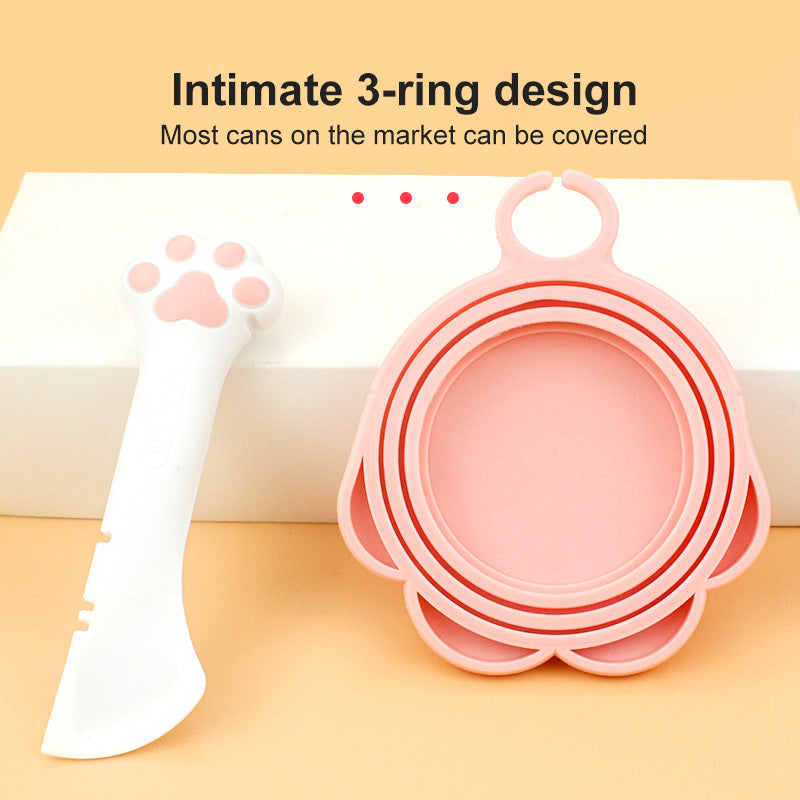 Multifunction Pet Canned Spoon Jar Opener Puppy Feeding Mixing Wet Dry Scoop Cat Dog Accessories Feeder Shovel Pets Tableware Multifunction Pet Canned Spoon Jar Opener Puppy null