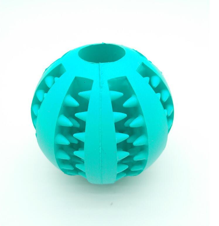 Pet Slow Feeder Dog Toy Cute Funny Rubber Dog Ball Toy null