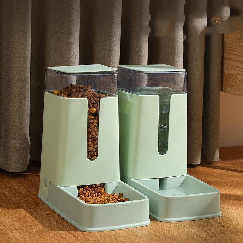 Pet Double Bowl Automatic Feeder Waterer null