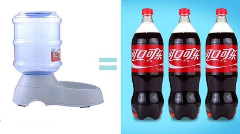 Cats Dogs Automatic Pet Feeder Drinking Water Fountains Large Capacity Plastic Pets Dog Food Bowl Water Dispenser null