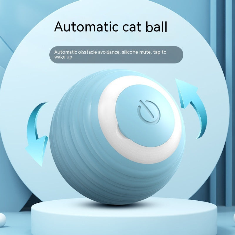 Automatic Moving Bouncing Rolling Ball Smart Cat Toy Ball Self-Moving Kitten Toy For Indoor Cat Kitten null