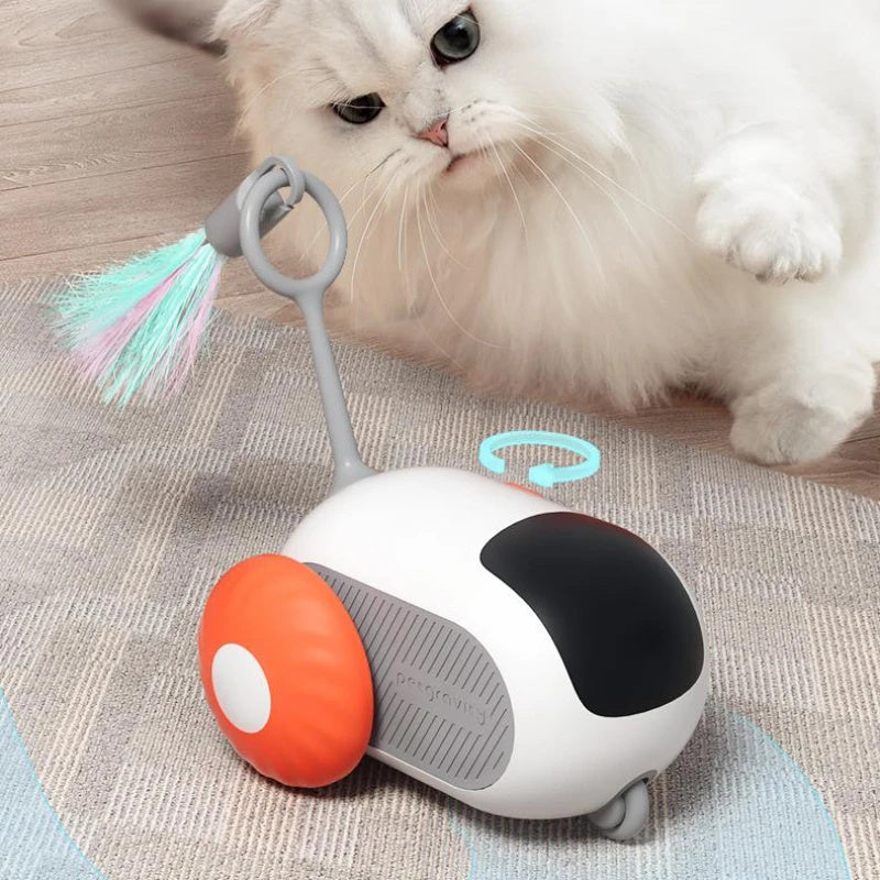 Remote Control Interactive Cat Car Toy USB Charging Chasing Automatic Self-moving Remote Smart Control Car Interactive Cat Toy Pet Products null