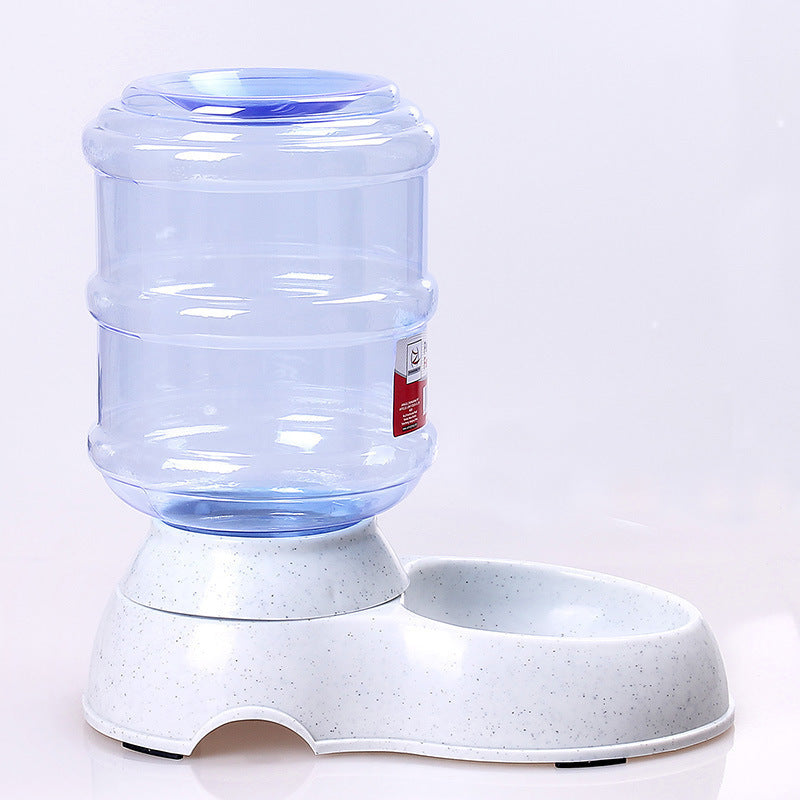 Cats Dogs Automatic Pet Feeder Drinking Water Fountains Large Capacity Plastic Pets Dog Food Bowl Water Dispenser null