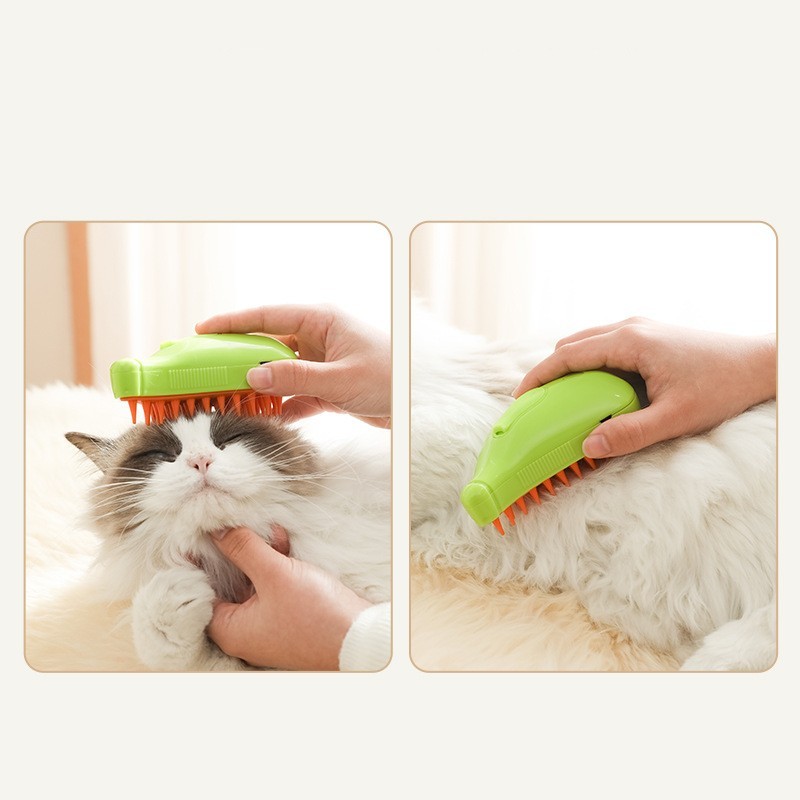 3 In 1 Pet Steam Brush Cat Dog Cleaning Steamy Spray Massage Beauty Comb Hair Removal Grooming Supplies Pets Accessories null