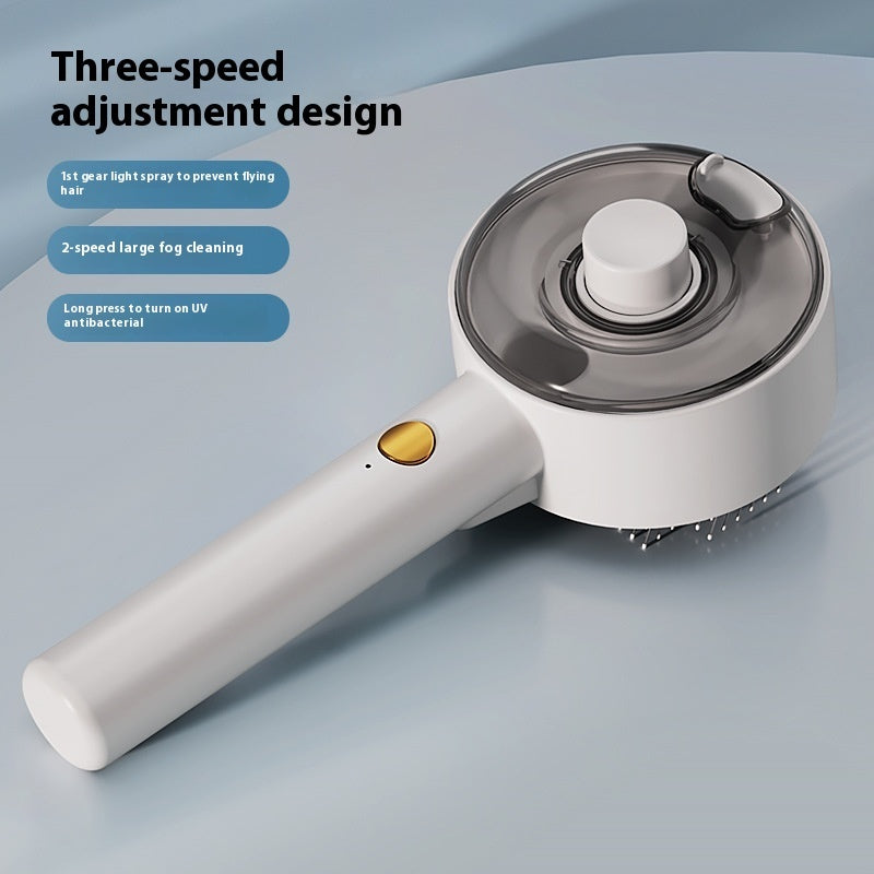 Animal Hair Remover Brush Dog And Cat Steam Brush Pet Self Cleaning Dog Brush Grooming Removes Cat Hairs Cat Dog Accessories Pet Products null