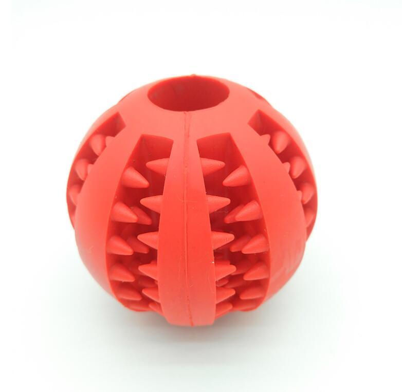Pet Slow Feeder Dog Toy Cute Funny Rubber Dog Ball Toy null