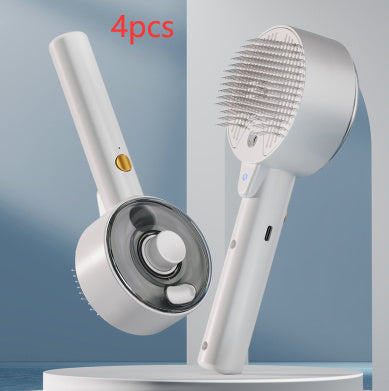 Animal Hair Remover Brush Dog And Cat Steam Brush Pet Self Cleaning Dog Brush Grooming Removes Cat Hairs Cat Dog Accessories Pet Products null