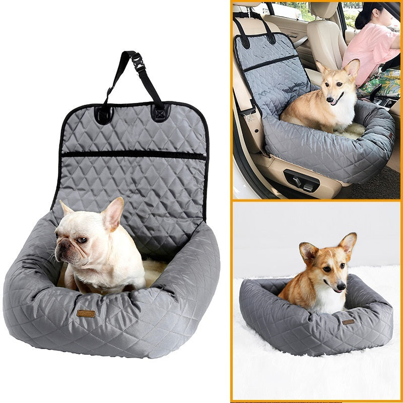 2 In 1 Pet Dog Carrier Folding Car Seat Pad Thickened Multi-purpose Pet Bed Dog Car Mattress Pets Supplies null