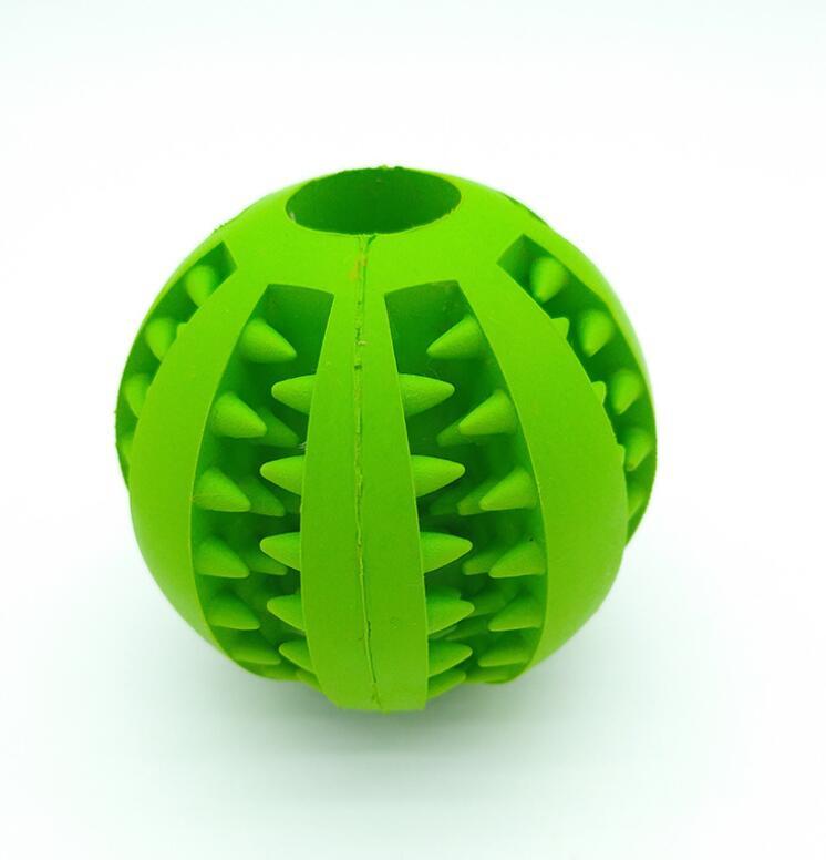Pet Slow Feeder Dog Toy Cute Funny Rubber Dog Ball Toy null