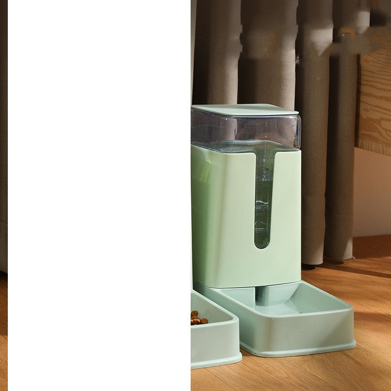 Pet Double Bowl Automatic Feeder Waterer null