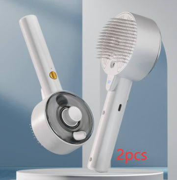 Animal Hair Remover Brush Dog And Cat Steam Brush Pet Self Cleaning Dog Brush Grooming Removes Cat Hairs Cat Dog Accessories Pet Products null