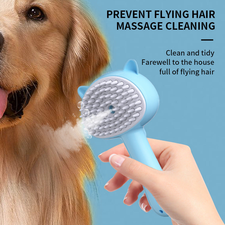 Hair Cleaning Brush With Mist Multifunctional Cat Grooming Brush Rechargeable Self Cleaning Slicker Brush For Pets Dogs & Catsb Pet Products null