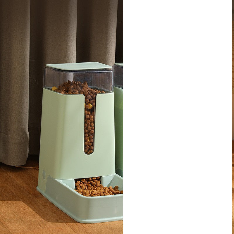 Pet Double Bowl Automatic Feeder Waterer null