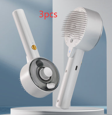 Animal Hair Remover Brush Dog And Cat Steam Brush Pet Self Cleaning Dog Brush Grooming Removes Cat Hairs Cat Dog Accessories Pet Products null