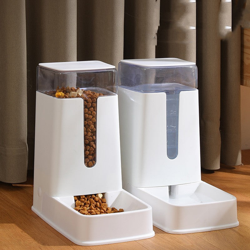 Pet Double Bowl Automatic Feeder Waterer null