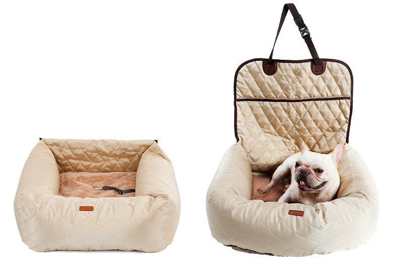2 In 1 Pet Dog Carrier Folding Car Seat Pad Thickened Multi-purpose Pet Bed Dog Car Mattress Pets Supplies null