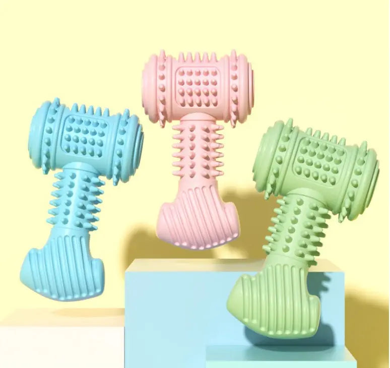 Dog Chew Toy Dogs Teeth Cleaning Toys Indestructible TPR Chewing Bite Resistant Teething Toys Pet Products null