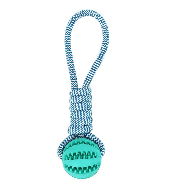 Dog Toys Treat Balls Interactive Hemp Rope Rubber Leaking Balls For Small Dogs Chewing Bite Resistant Toys Pet Tooth Cleaning Bite Resistant Toy Ball For Pet Dogs Puppy null