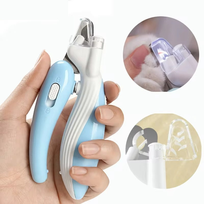 Pet Nail Clippers Dog Nail Clippers Cat Nail Clippers LED Electric Nail Grinder Pet Supplies LED Light Pet Nail Clippers null